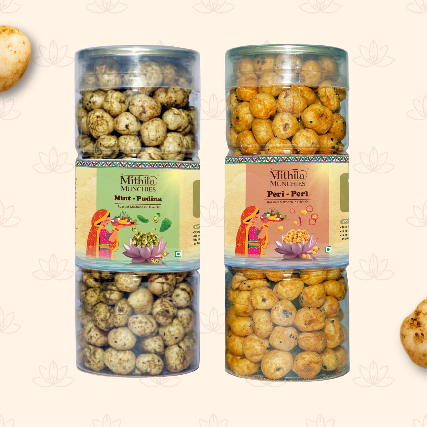 Combo Of 2 Mint Pudina and Peri Peri