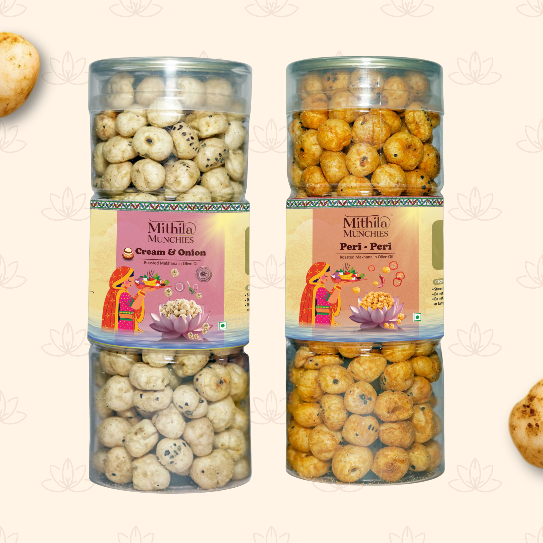 Combo Of 2 Cream & Onion and Peri Peri