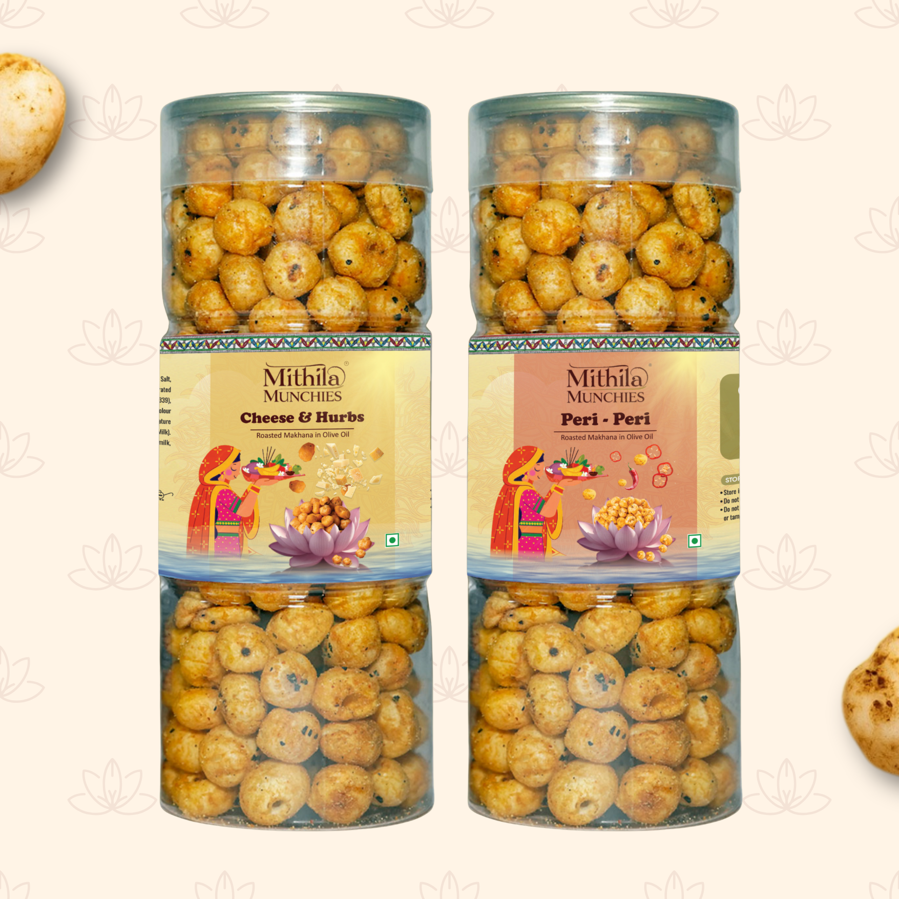 Combo Of 2 Cheese & Herbs and Peri Peri