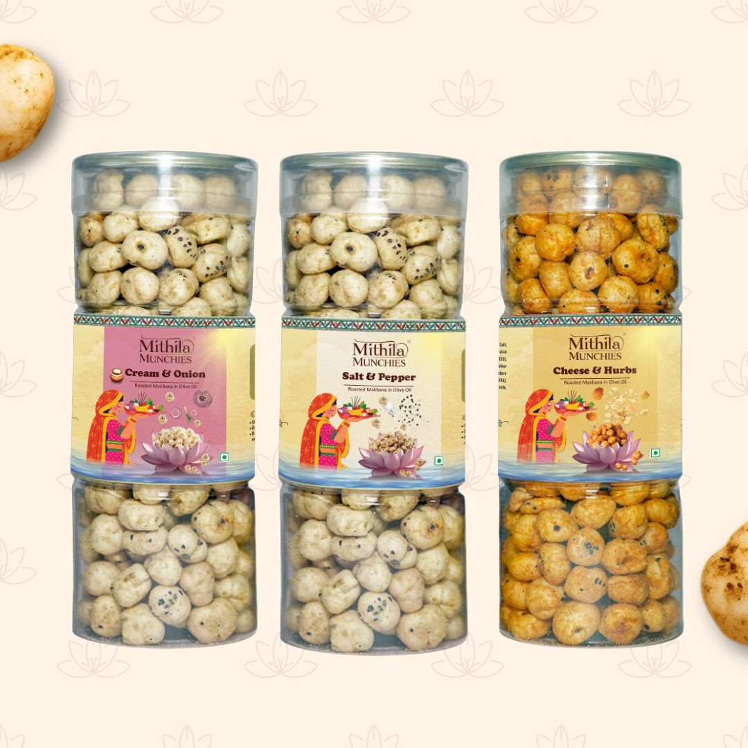 Combo Of 3 Cream & Onion, Salt & Pepper and Cheese & Herbs