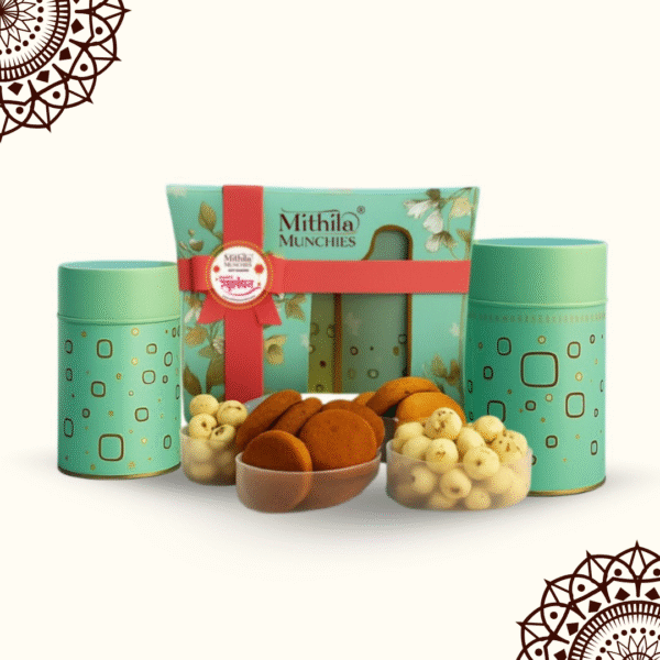 Rakhi Combo 2 Boxes 100gm each makhana plain cookies & makhana masala cookies